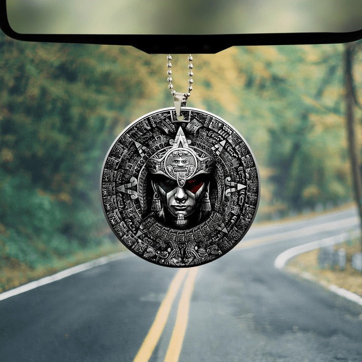3D All Over Printed Aztec Car Interior Mirror Hanging Ornament Gifts For Truck Lovers