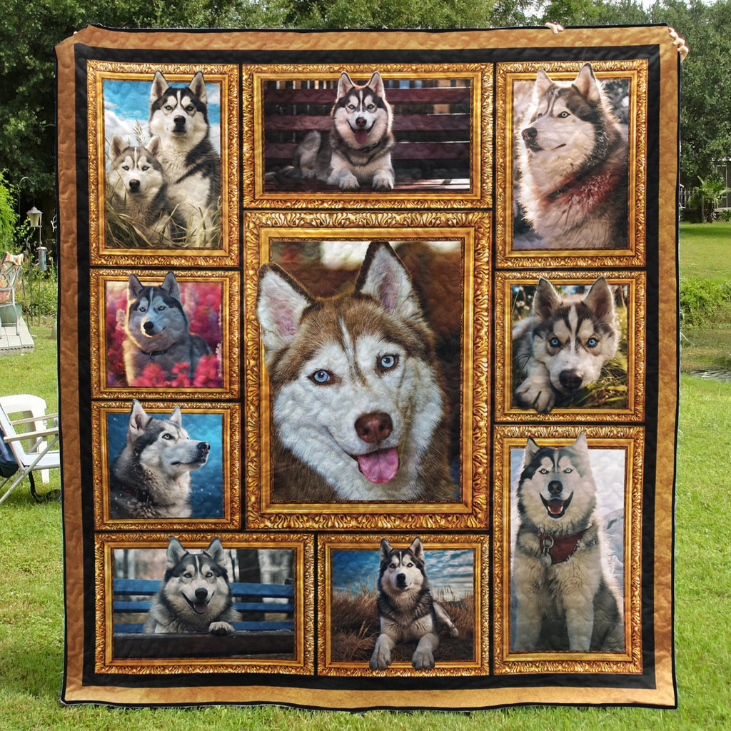 3D Husky Art Quilt Family To Family Christmas Gift Ideas